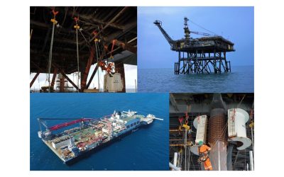 Tiger products supplied to Allseas by EMM for the removal of gas production platforms