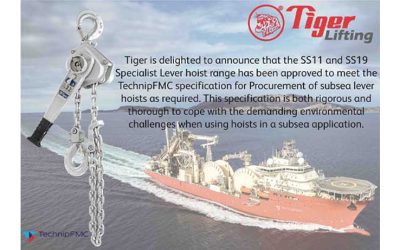 Tiger Subsea Lever Hoists Are TechnipFMC Approved